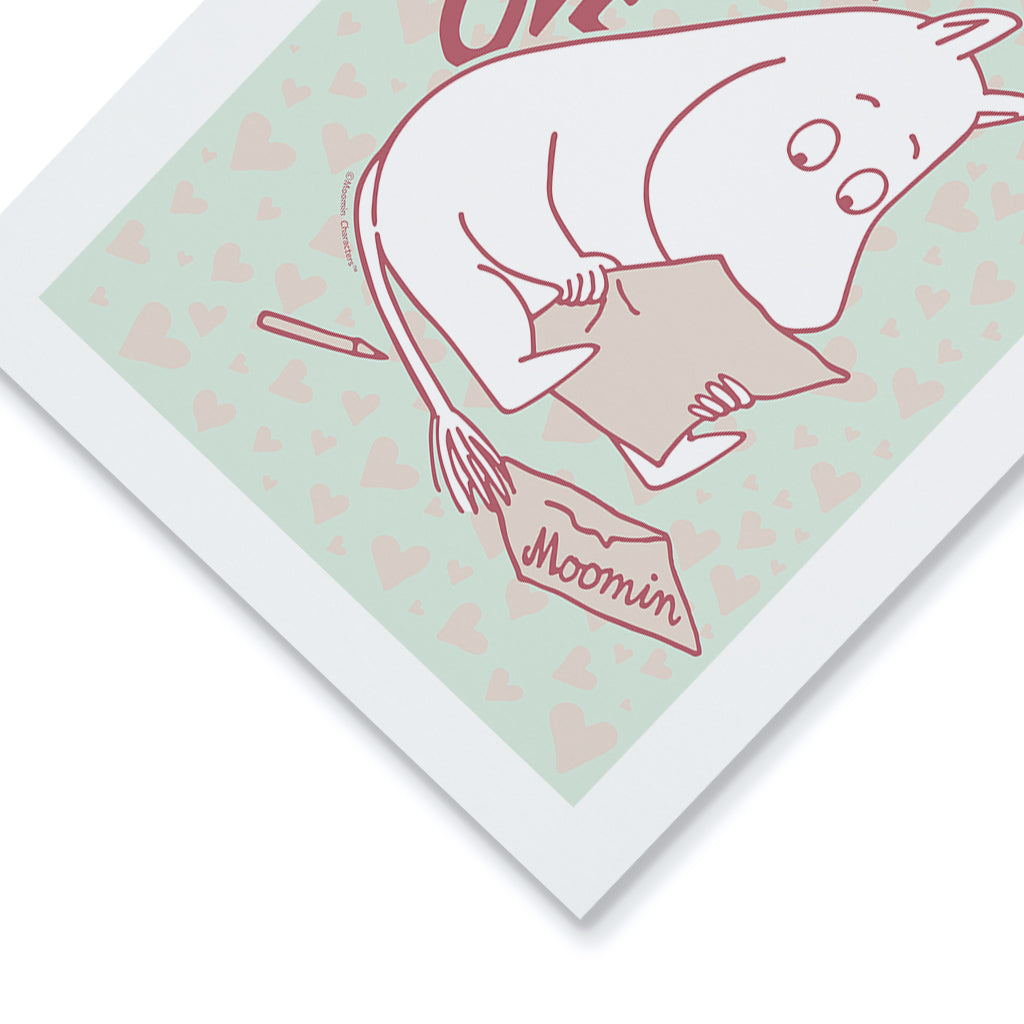Moomin Falls In Love Reading Moomintroll Print