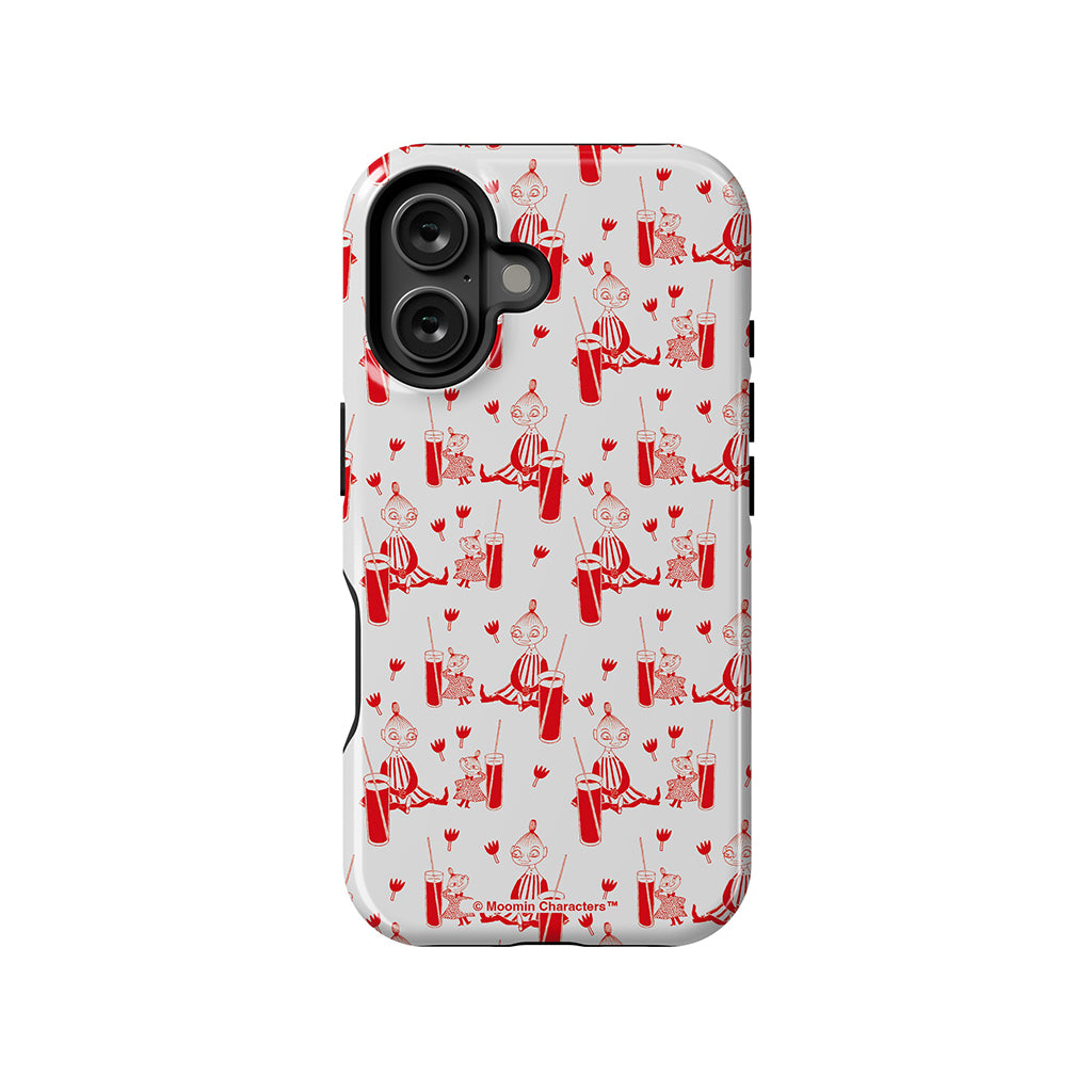 Mymble And Little My Drinking Apple iPhone Tough Case - Casestry | Moomin Shop US