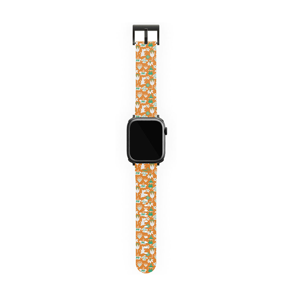 Moomintroll, Snufkin And Flowers Apple Watch Band