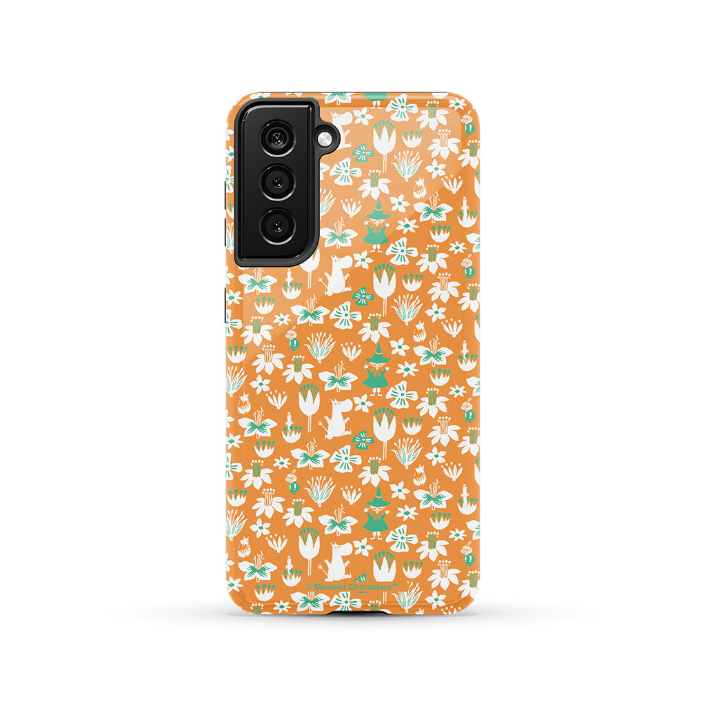 Moomintroll, Snufkin And Flowers Galaxy Tough Case