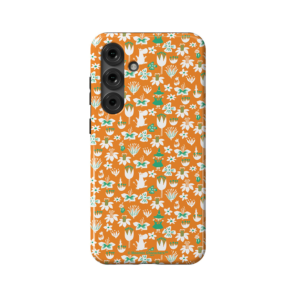 Moomintroll, Snufkin And Flowers Galaxy Tough Case