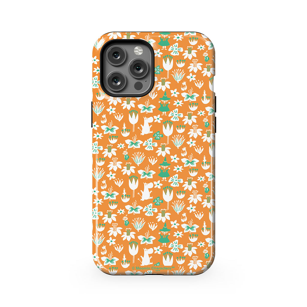 Moomintroll, Snufkin And Flowers Apple iPhone Tough Case