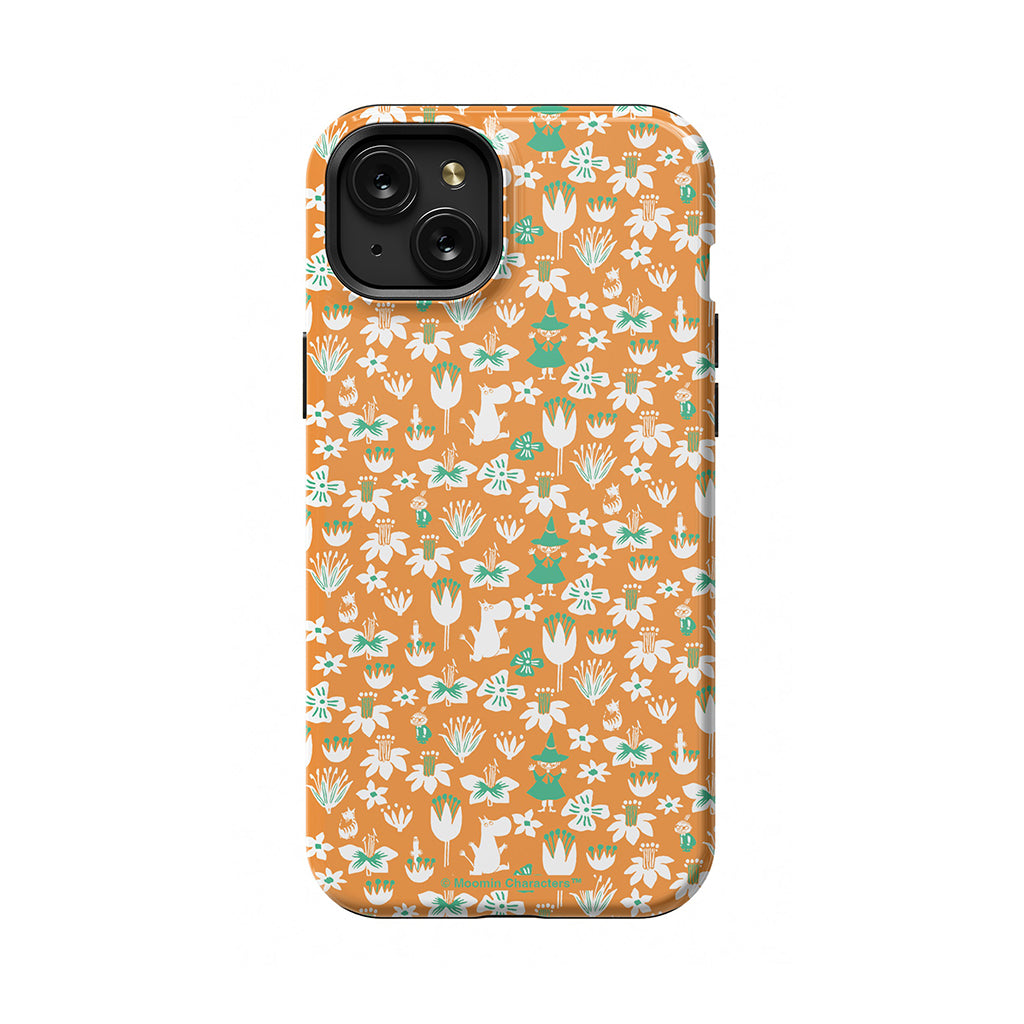 Moomintroll, Snufkin And Flowers Apple iPhone Tough Case