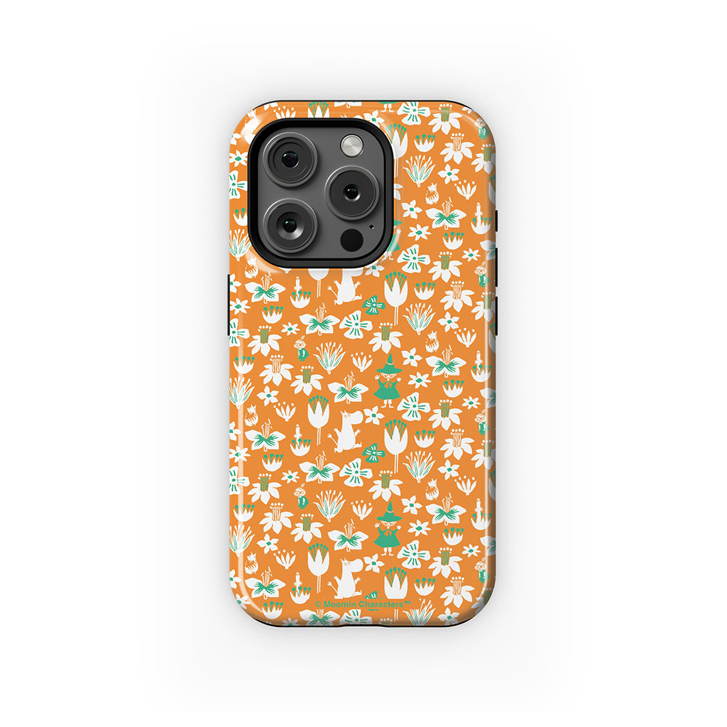 Moomintroll, Snufkin And Flowers Apple iPhone Tough Case