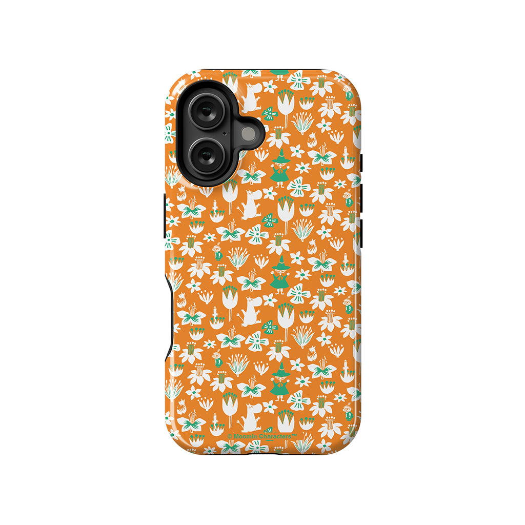 Moomintroll, Snufkin And Flowers Apple iPhone MagSafe Tough Case - Casestry | Moomin Shop US