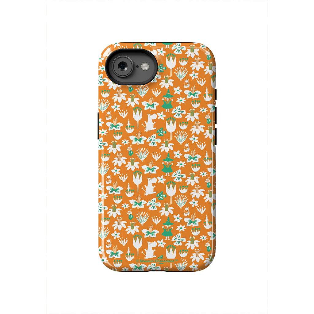 Moomintroll, Snufkin And Flowers Apple iPhone Tough Case