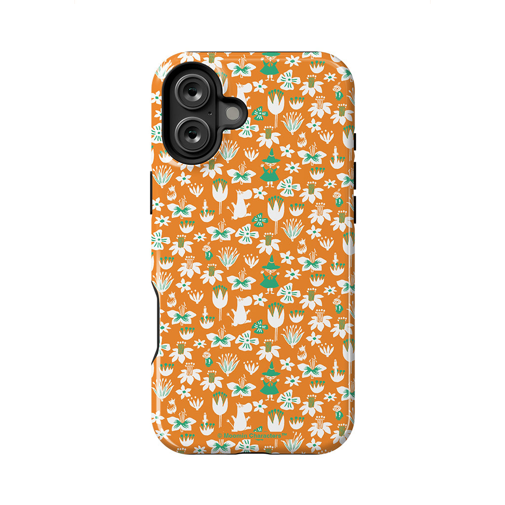 Moomintroll, Snufkin And Flowers Apple iPhone Tough Case
