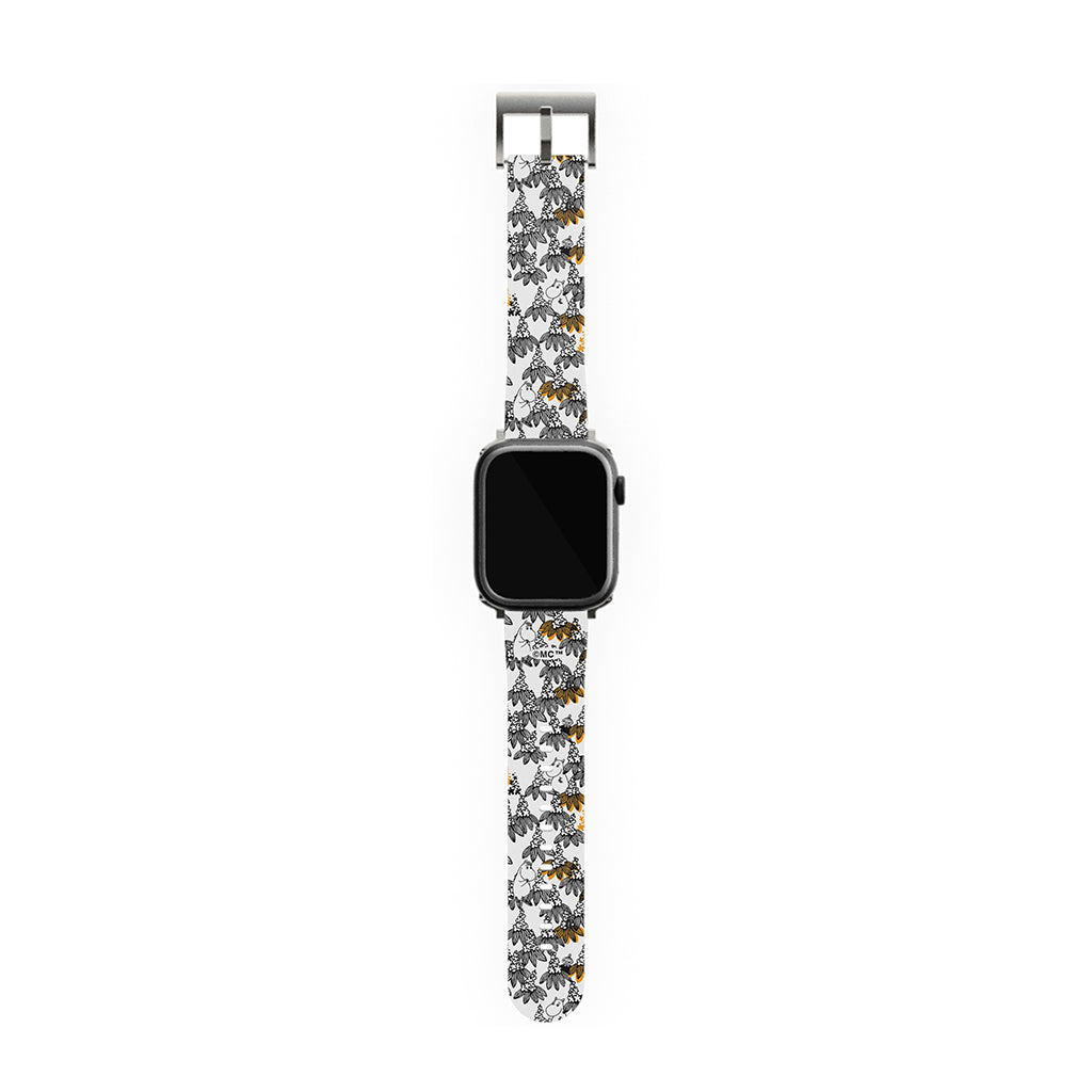 Moomintroll, Snorkmaiden And Friends In The Flowers Apple Watch Band