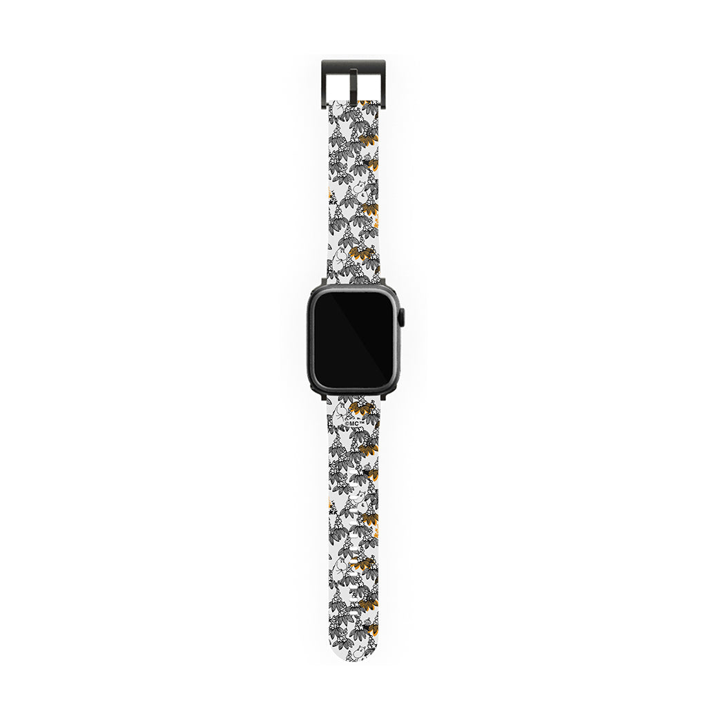 Moomintroll, Snorkmaiden And Friends In The Flowers Apple Watch Band