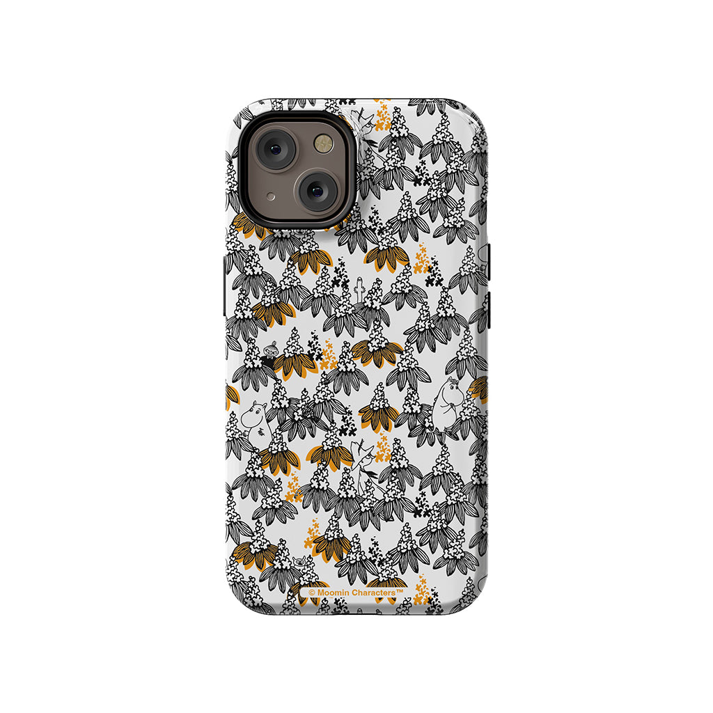Moomintroll, Snorkmaiden And Friends In The Flowers Apple iPhone Tough Case
