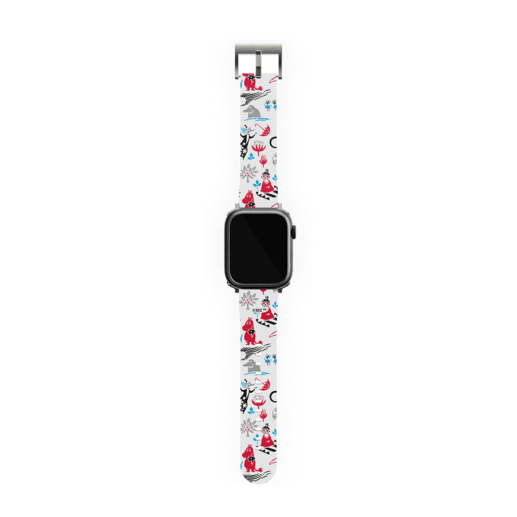 Moomins By The Sea Red And Blue Apple Watch Band