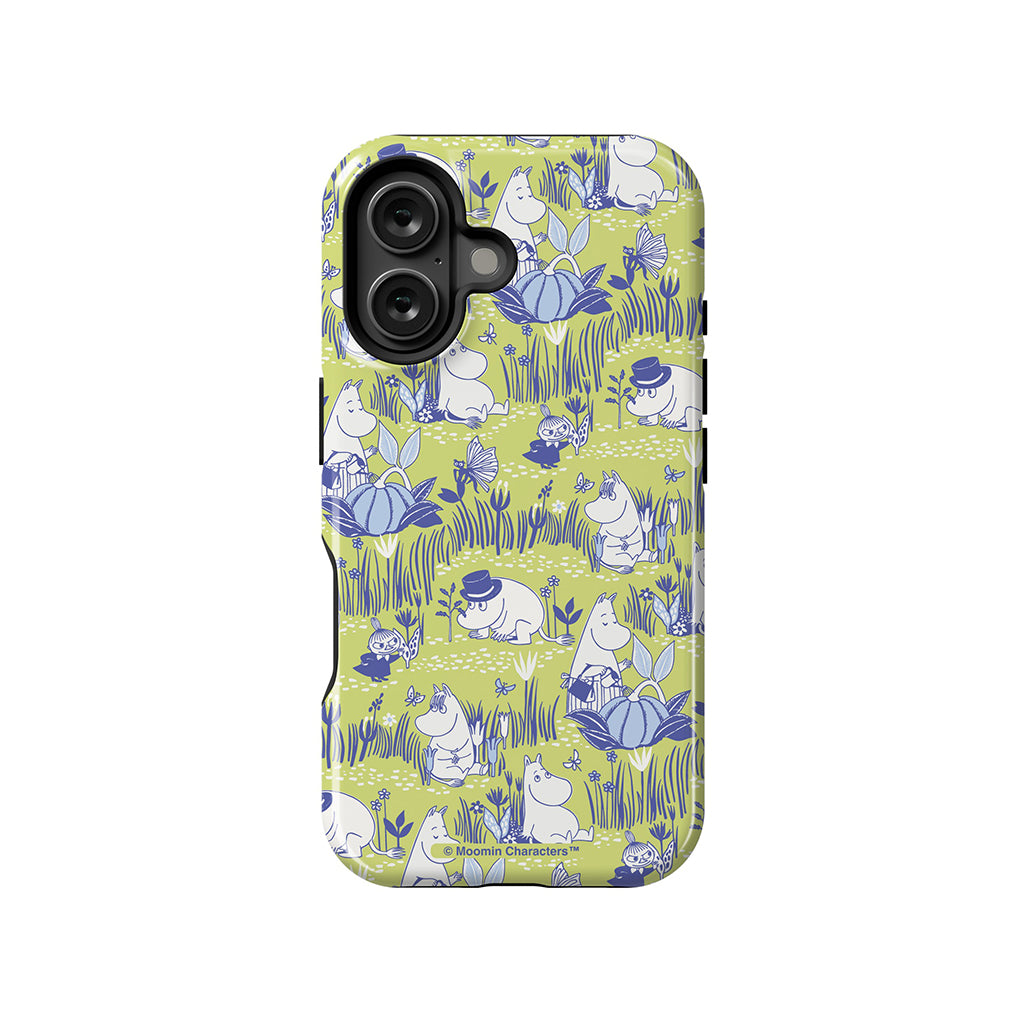 Moomin Garden Life Montage Apple iPhone MagSafe Tough Case - Casestry | Moomin Shop US