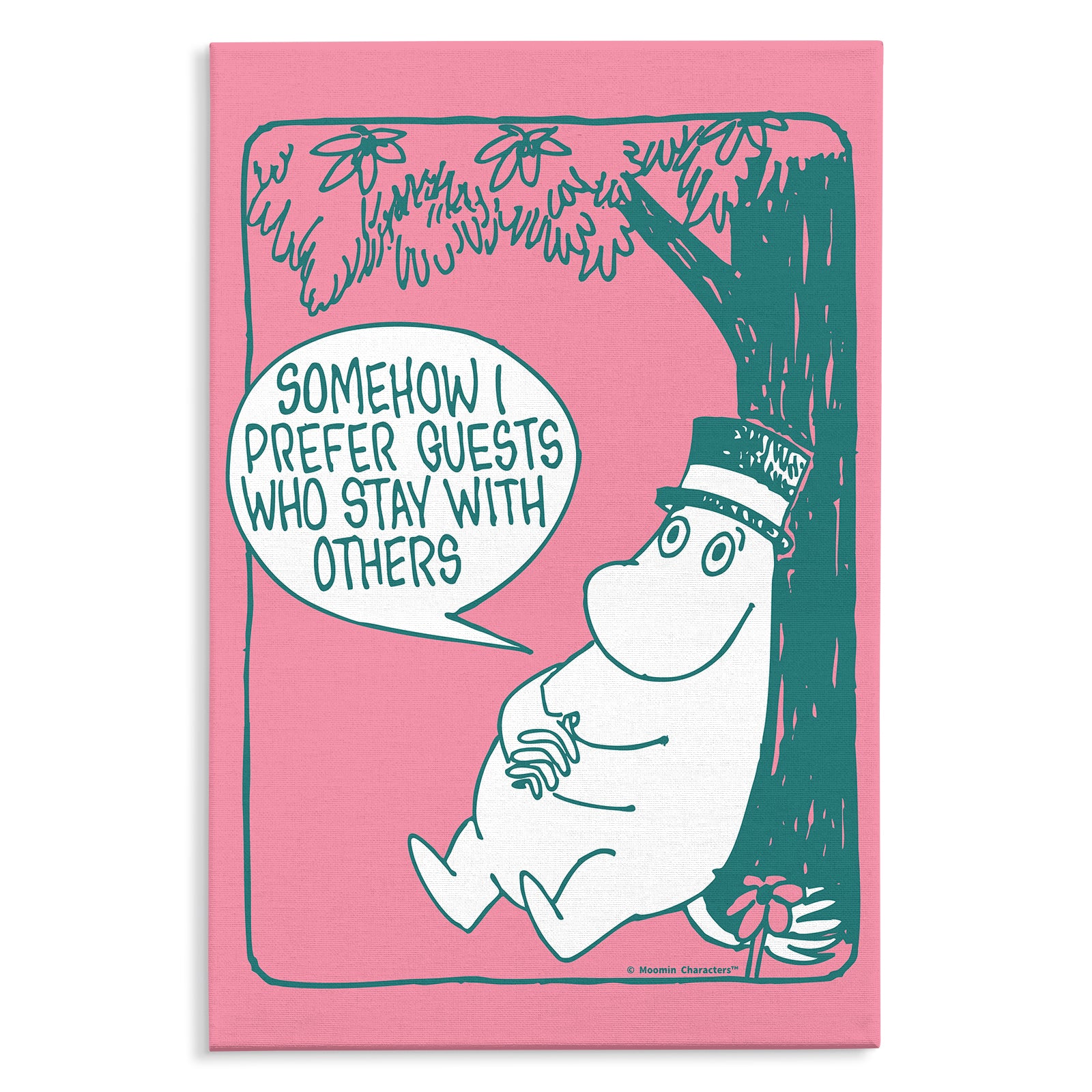 Moominpappa Preferred Guests Stretched Canvas | Moomin Shop United States