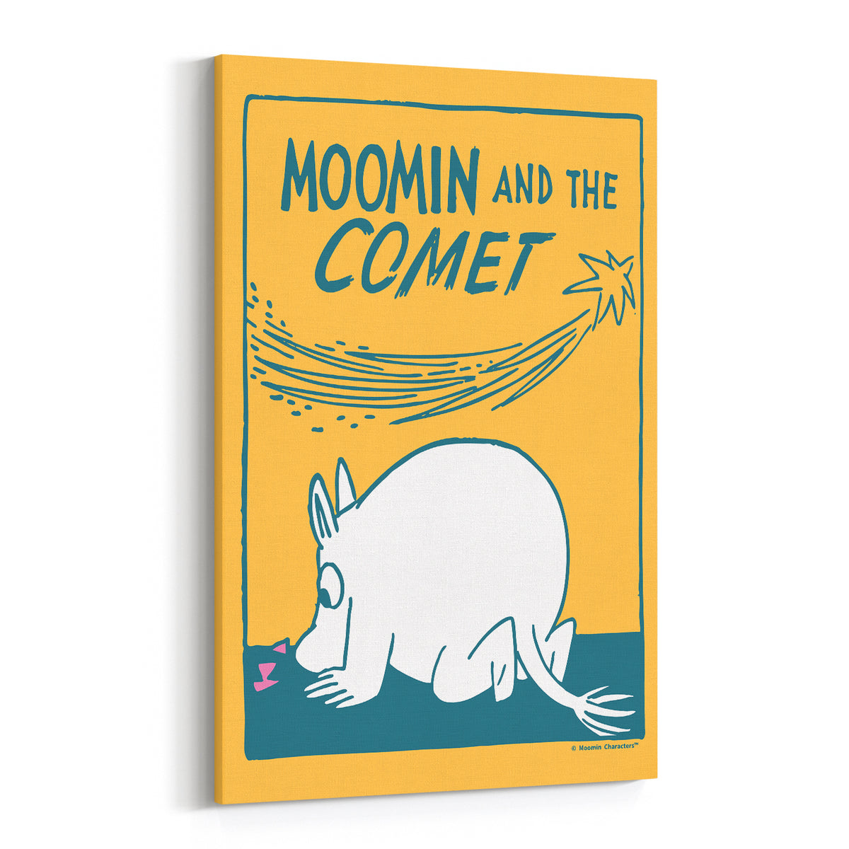 Moomin And The Comet Stretched Canvas