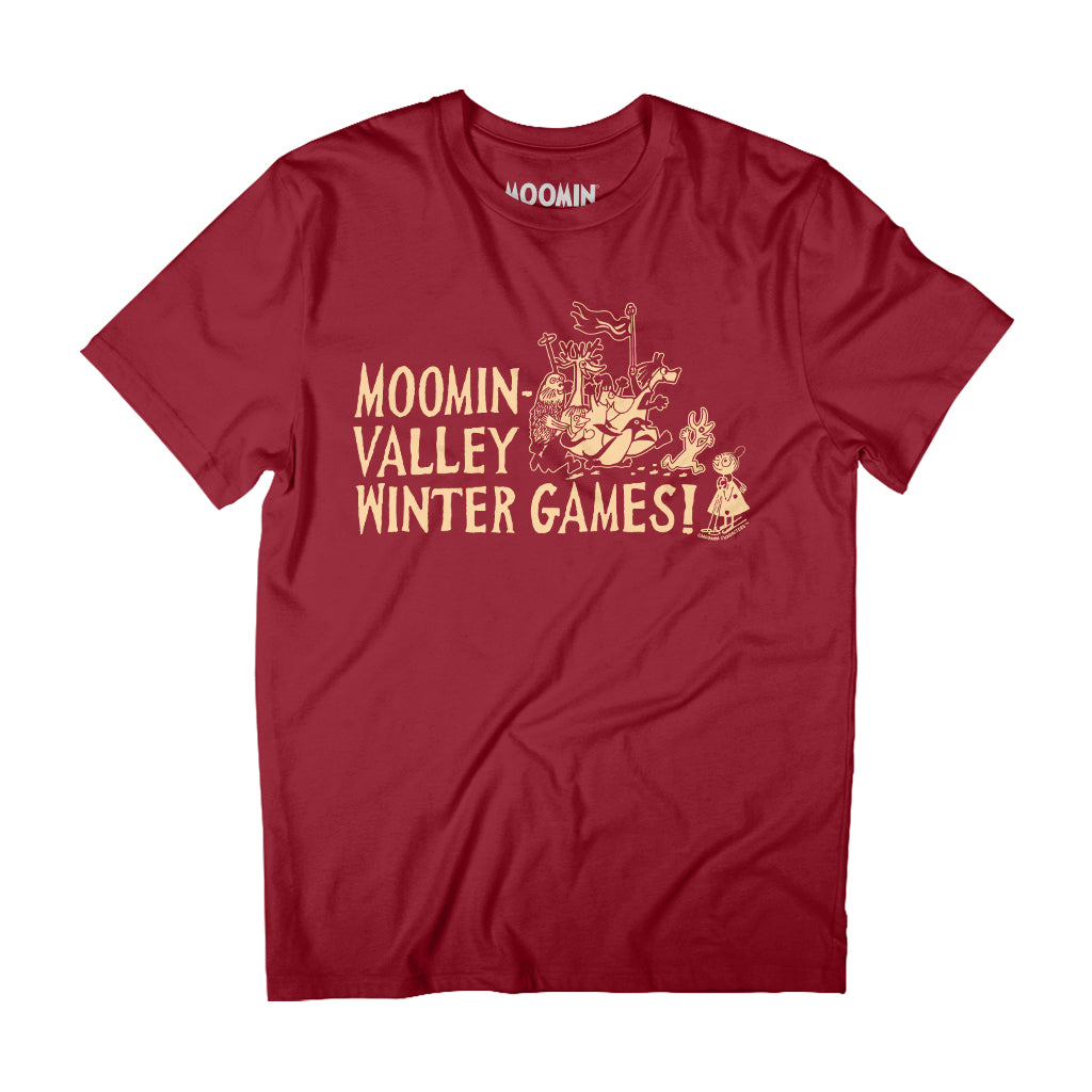 Mymble & Co Light Moominvalley Winter Games! Sports Adult T-Shirt | Moomin Shop US