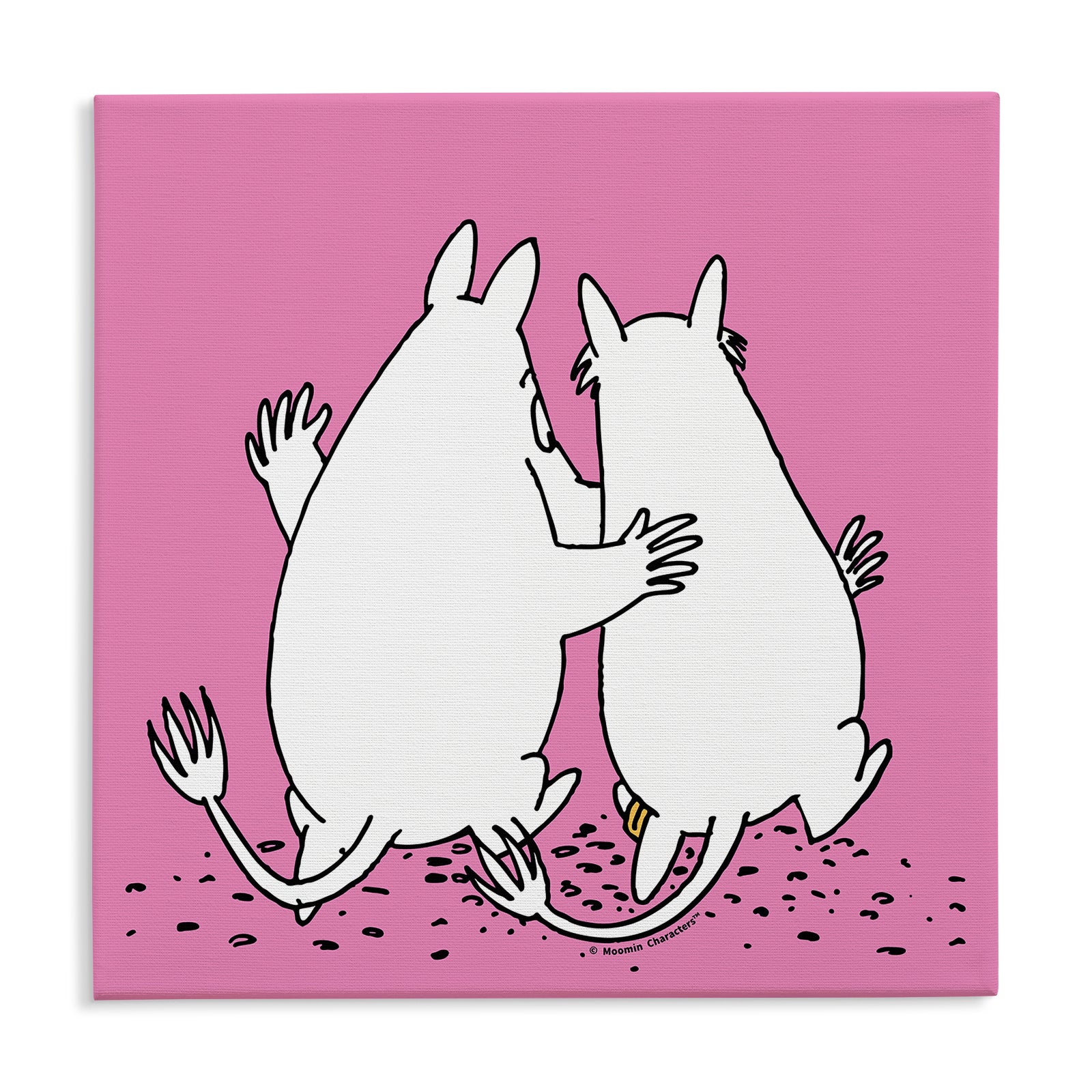 Moomintroll & Snorkmaiden Best Friends Stretched Canvas | Moomin Shop US
