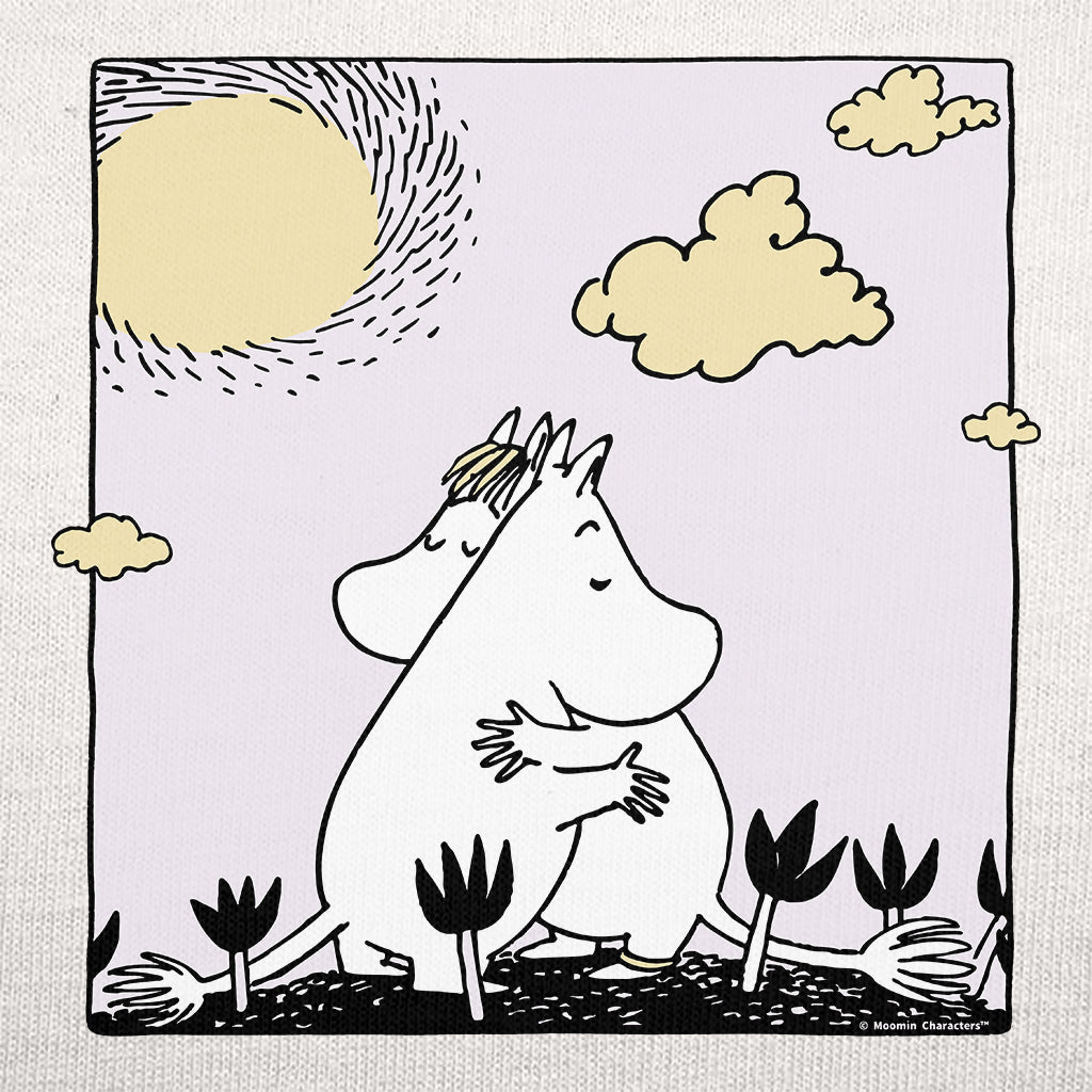 Moomintroll & Snorkmaiden Hugging Love Adult Hoodie