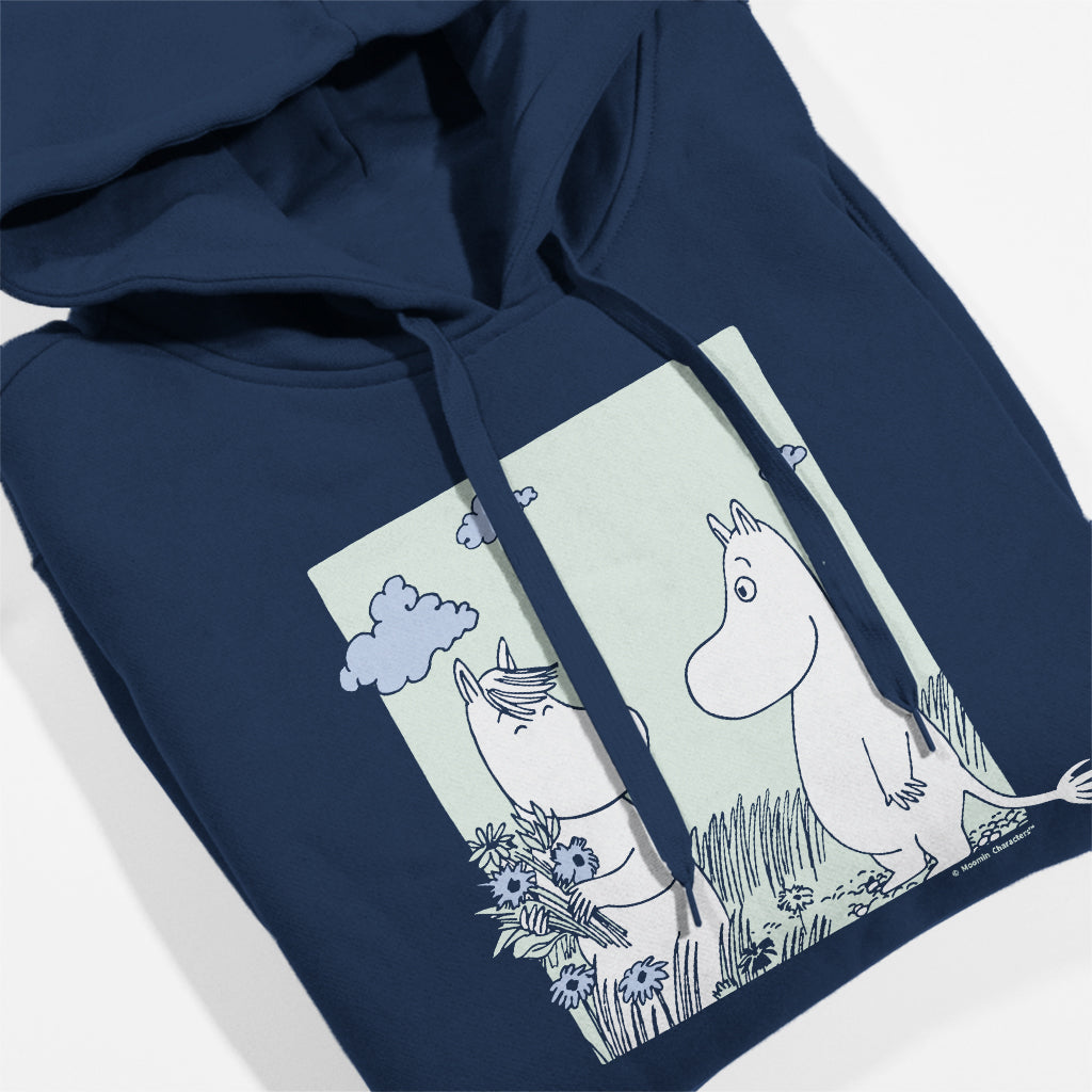 Moomintroll & Snorkmaiden Love Flower Picking Adult Hoodie