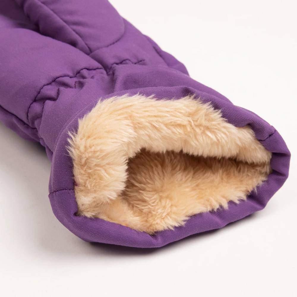 Moomintroll Flowers Puffer Mittens Lilac
