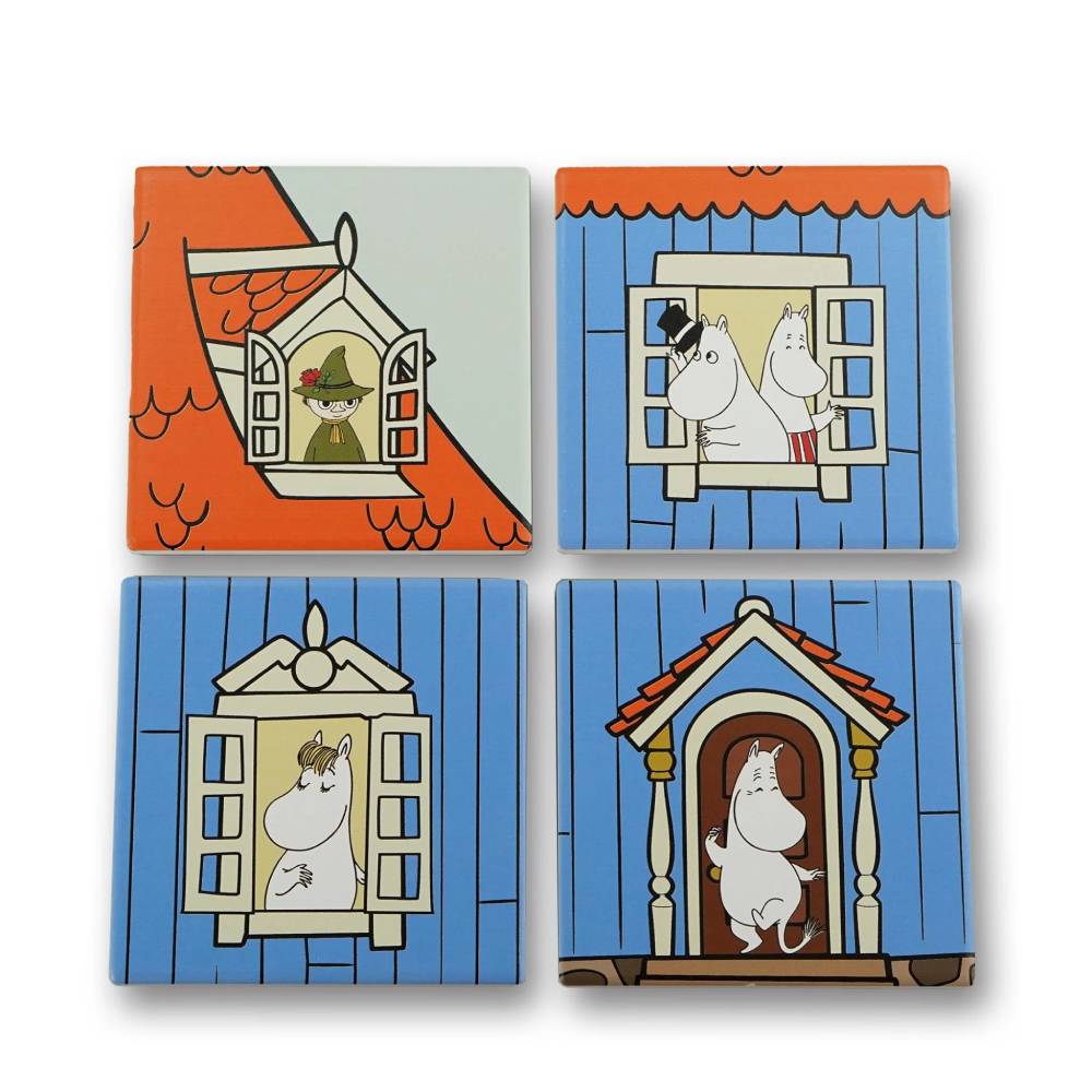 Moominhouse Coasters Set of 4