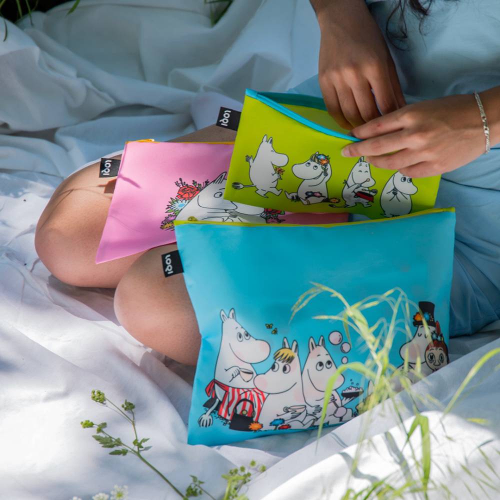 Moomin Together Zip Pocket Bag 3-set