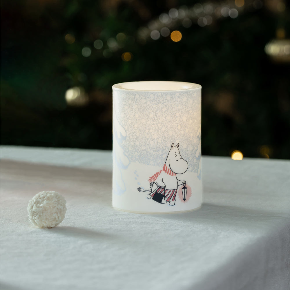 Moomin Let It Snow LED Candle 4 in - Muurla | Moomin Shop US
