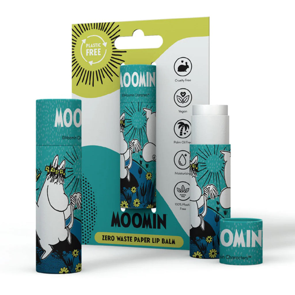 Moomin Zero Waste Paper Stick Lip Balm Strawberry - Puckator | Moomin Shop United States