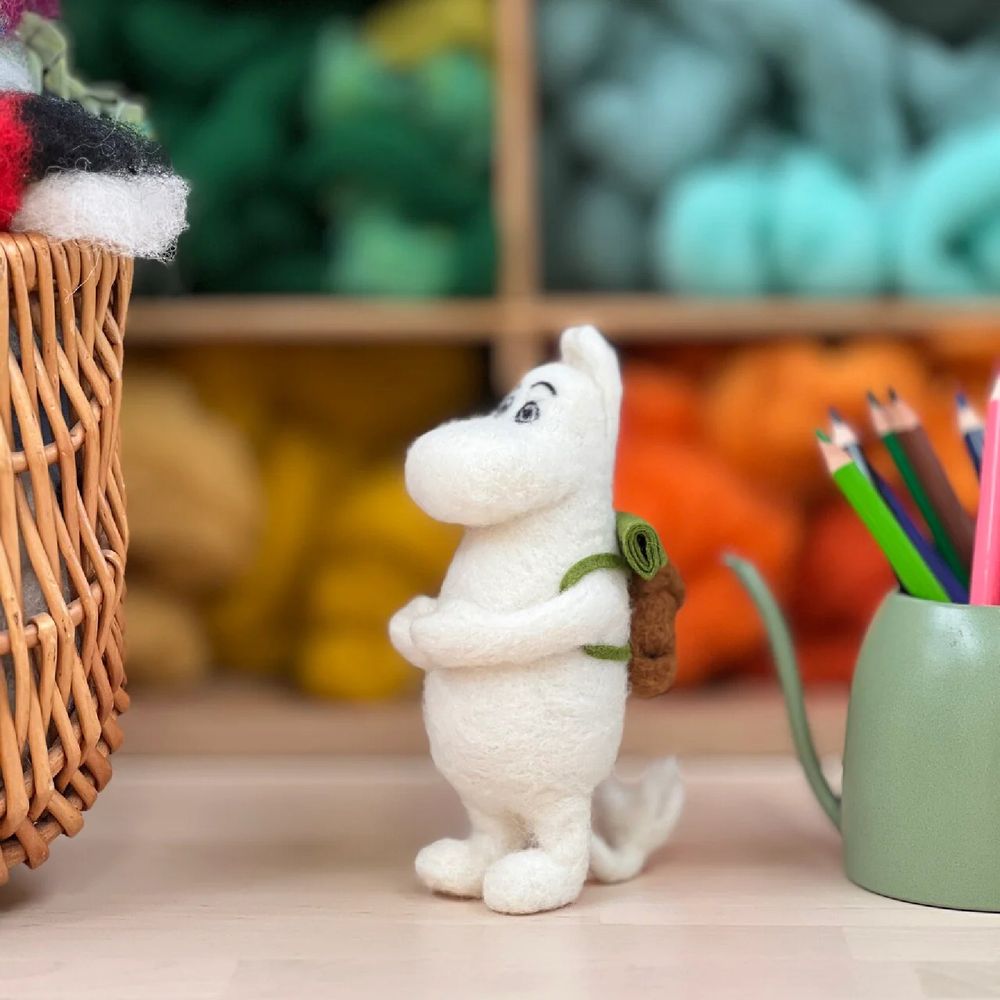 3D Needle Felting Kit Moomintroll Goes Camping