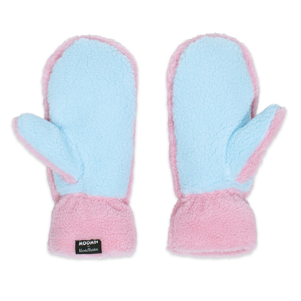 Moomintroll Fleece Mittens Pink
