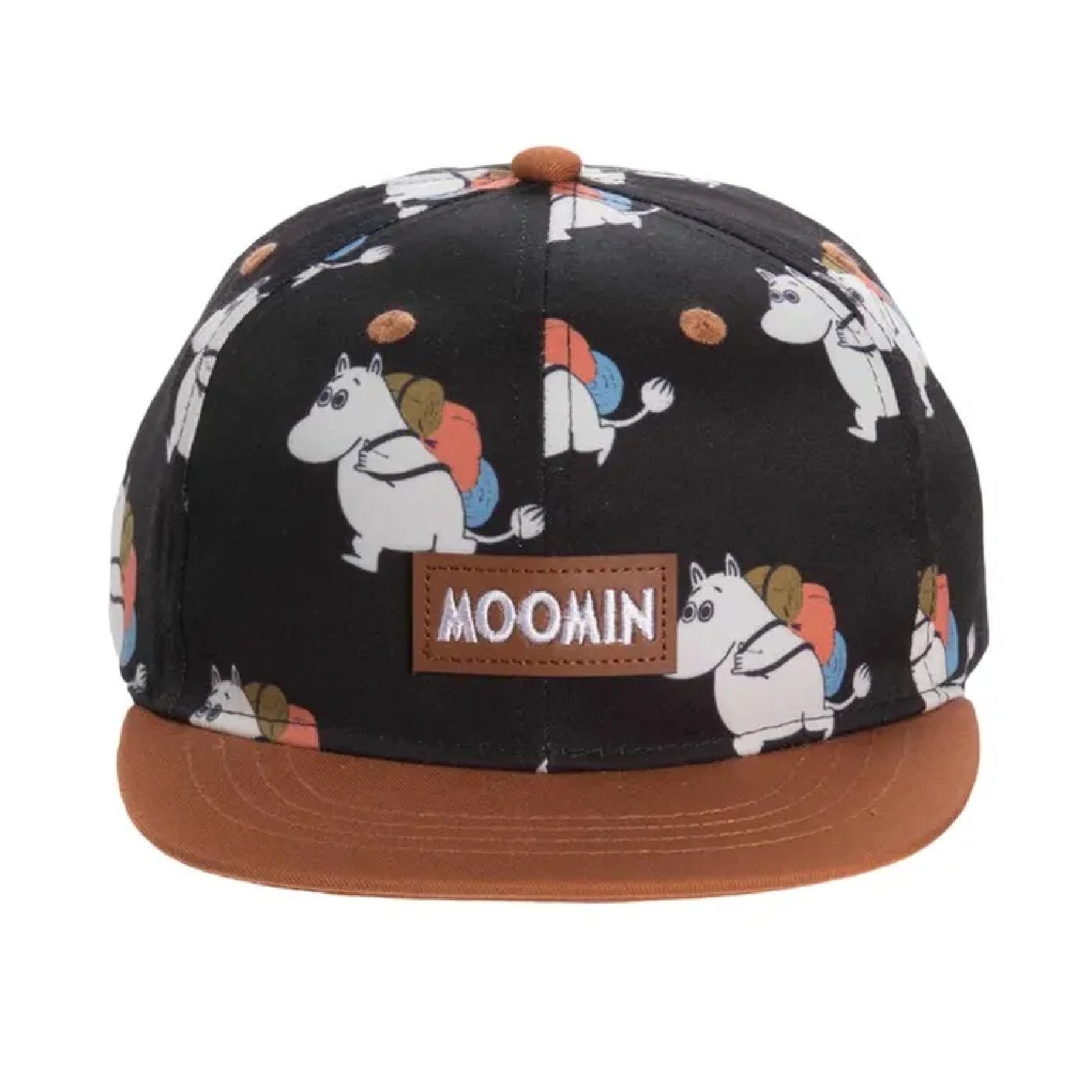 Moomintroll Adventuring Kids Cap Black - Nordicbuddies | Moomin Shop United States