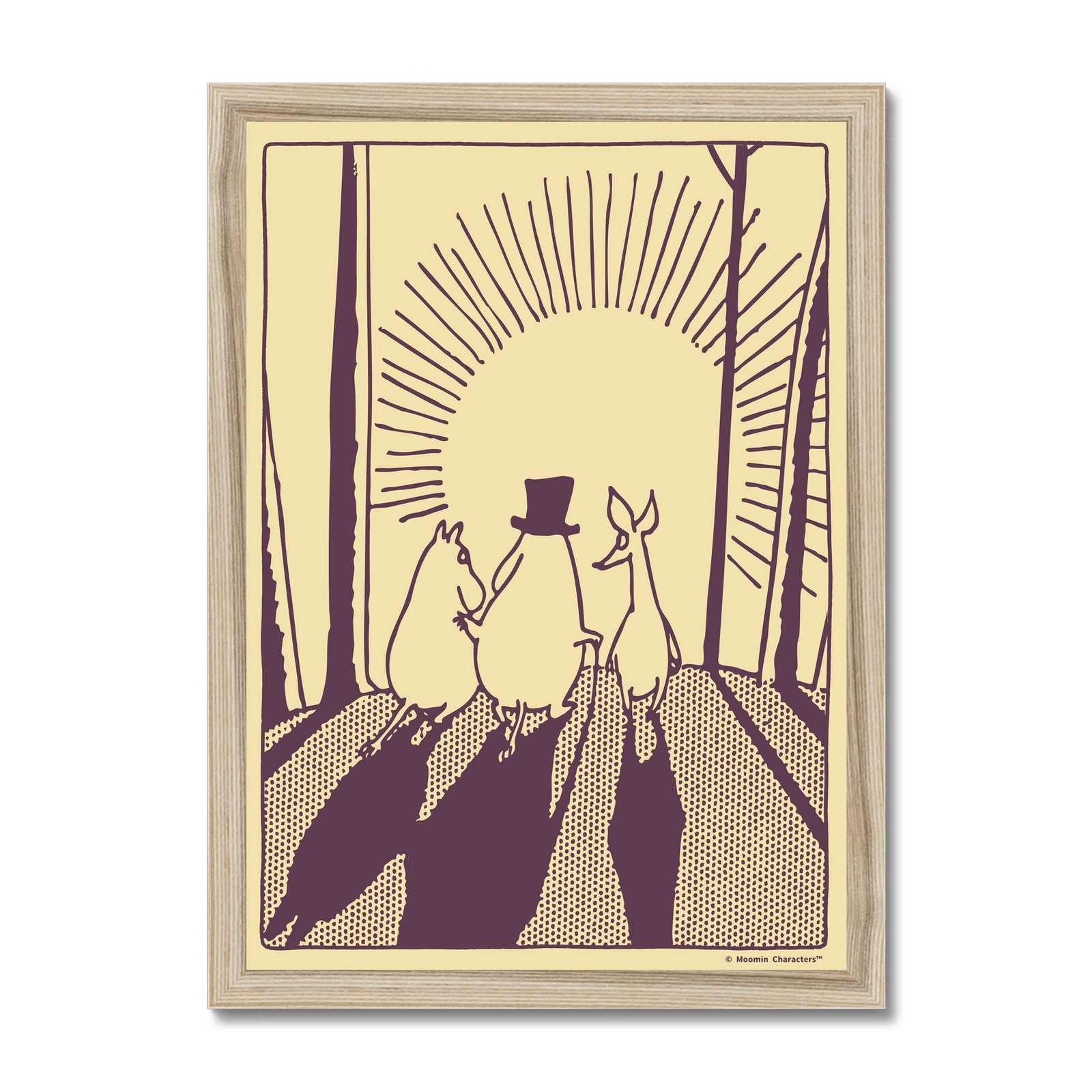 Moomin Sunrise Friends Fine Art Framed Print | Moomin Shop United States