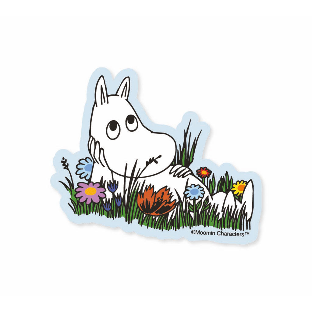 Moomintroll Floral Field Sticker | Moomin Shop United States