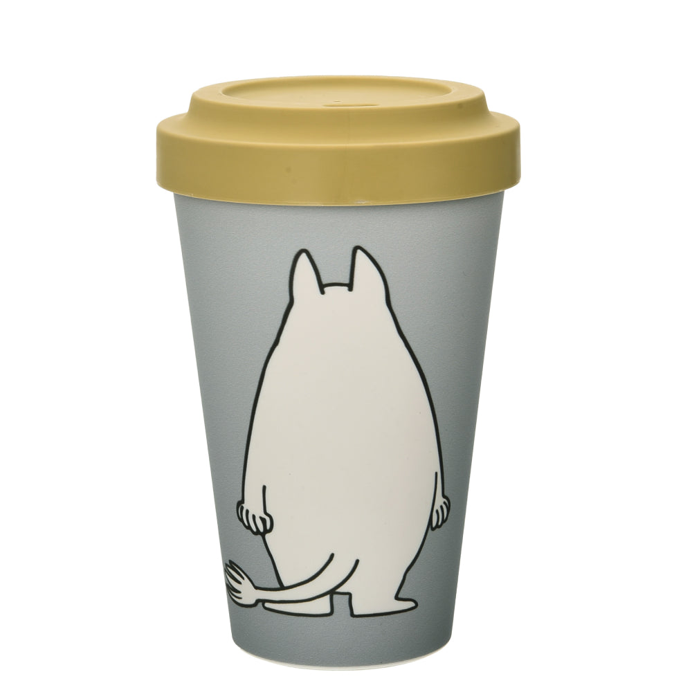 Moomintroll Angry Take away Mug Grey - The Official Moomin Shop