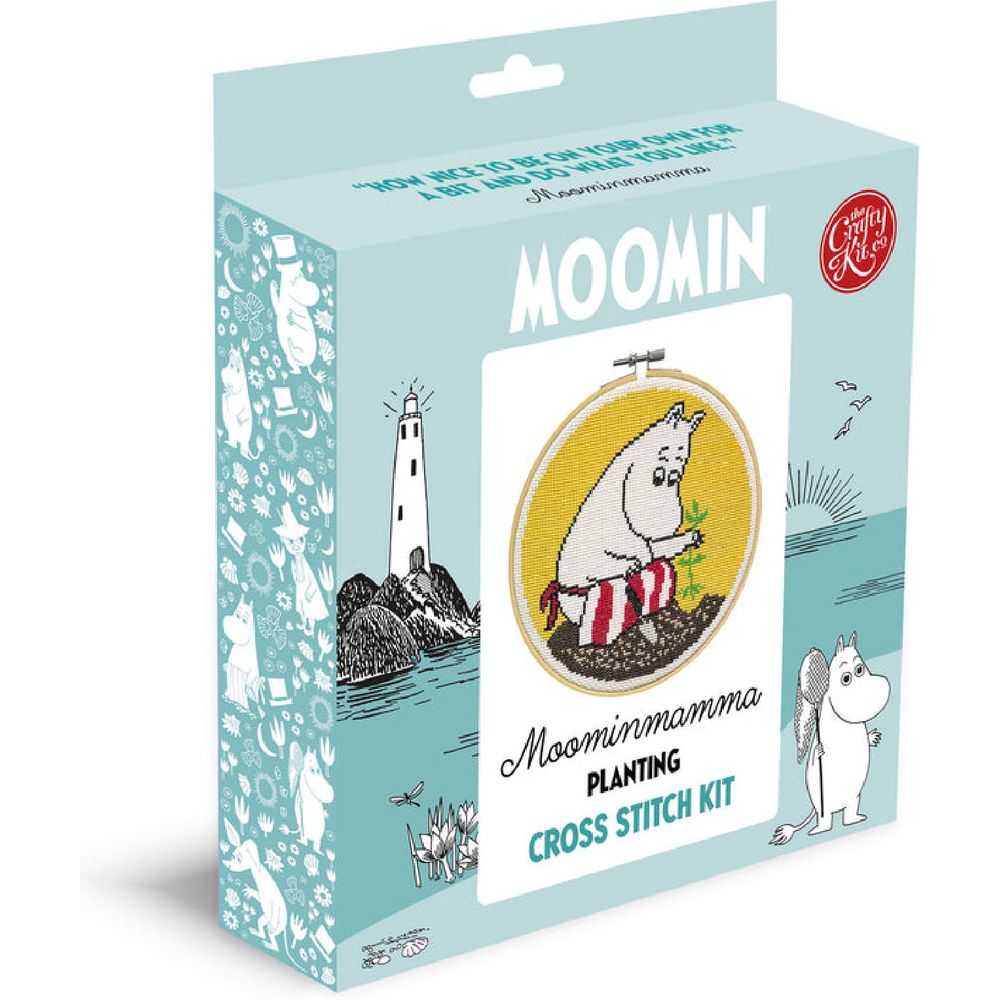 Moomin Cross Stitch Kit Moominmamma Planting - The Crafty Kit Company | Moomin Shop United States