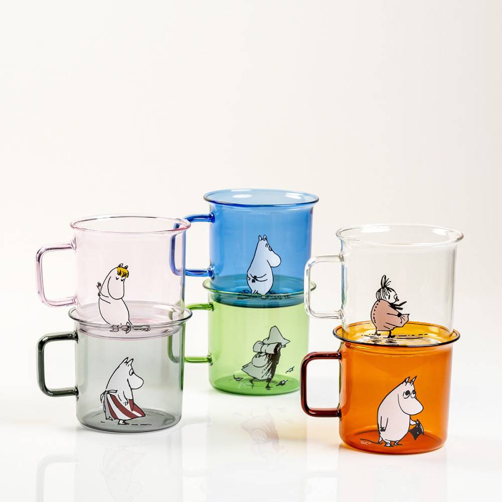 Snufkin Glass Mug 11.8oz - Muurla