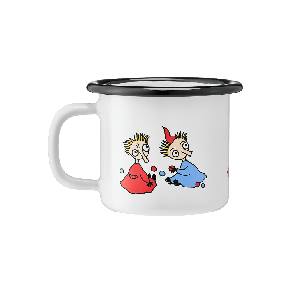 Thingumy & Bob Retro Mug 1,5dl White - The Official Moomin Shop