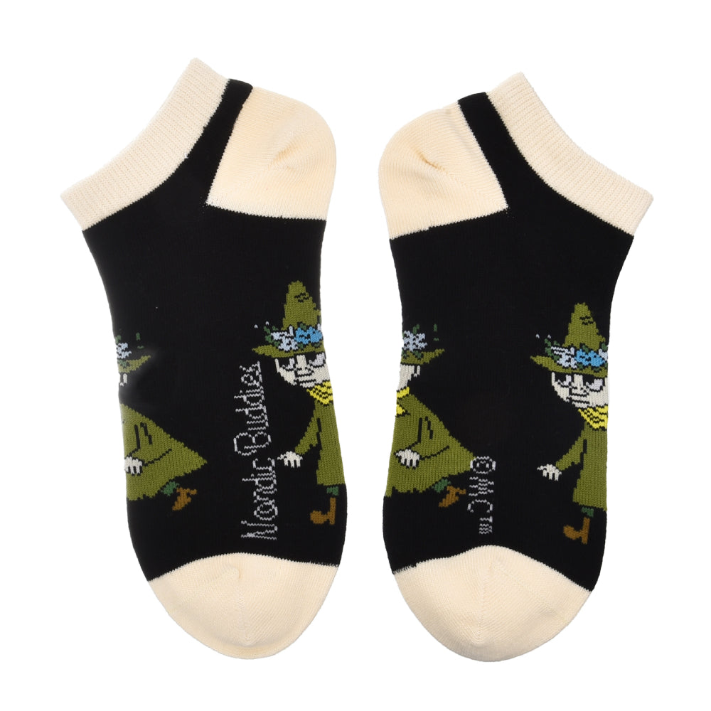 Snufkin Ankle Socks Black - Nordicbuddies | Moomin Shop United States