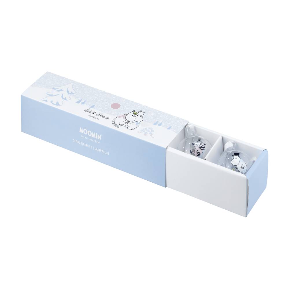 Moomin Let it Snow Christmas Bauble 4set