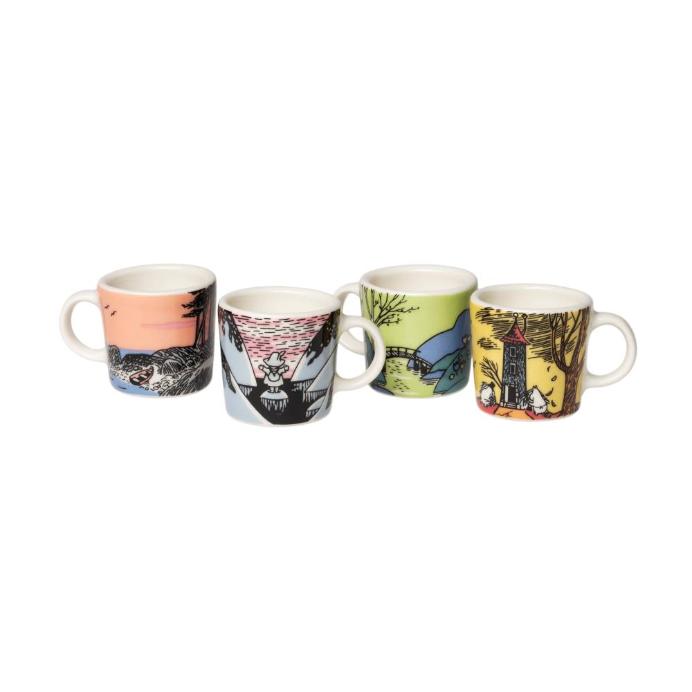 Moomin's Day Mini Mug 4pc - The Official Moomin Shop