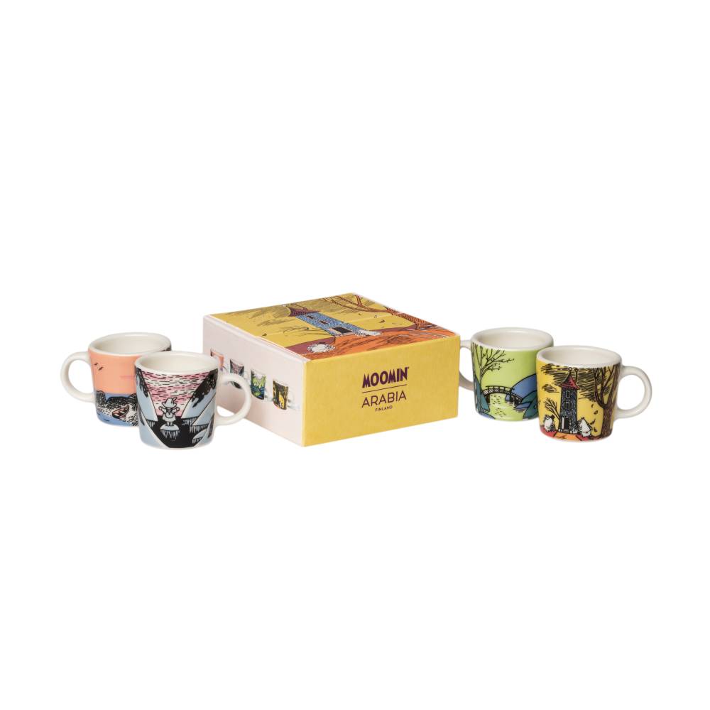 Moomin's Day Mini Mug 4pc - The Official Moomin Shop