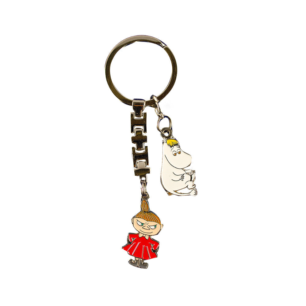 Snorkmaiden & Little My Metal Keyring - The Official Moomin Shop