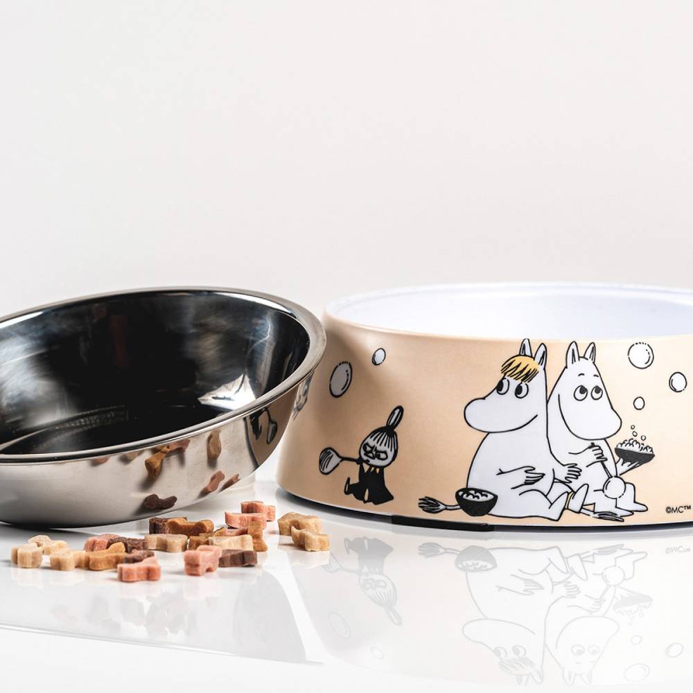 Moomin For Pets Food Bowl Beige M - Muurla | Moomin Shop United States