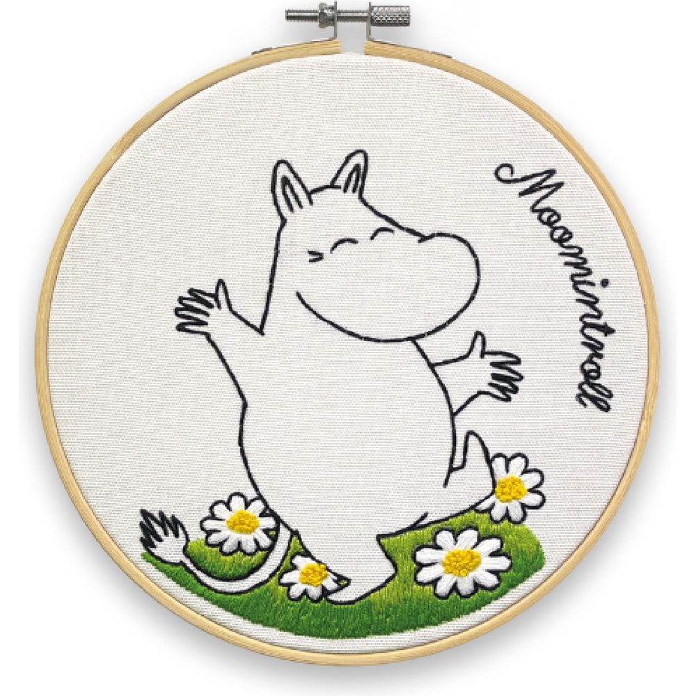Embroidery Kit Moomintroll Dancing - The Crafty Kit Company | Moomin Shop United States
