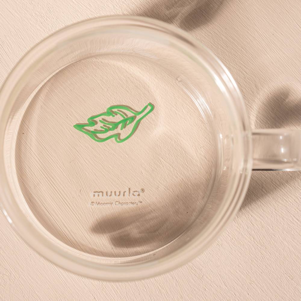 Snufkin Glass Mug Clear 11.8 oz - Muurla