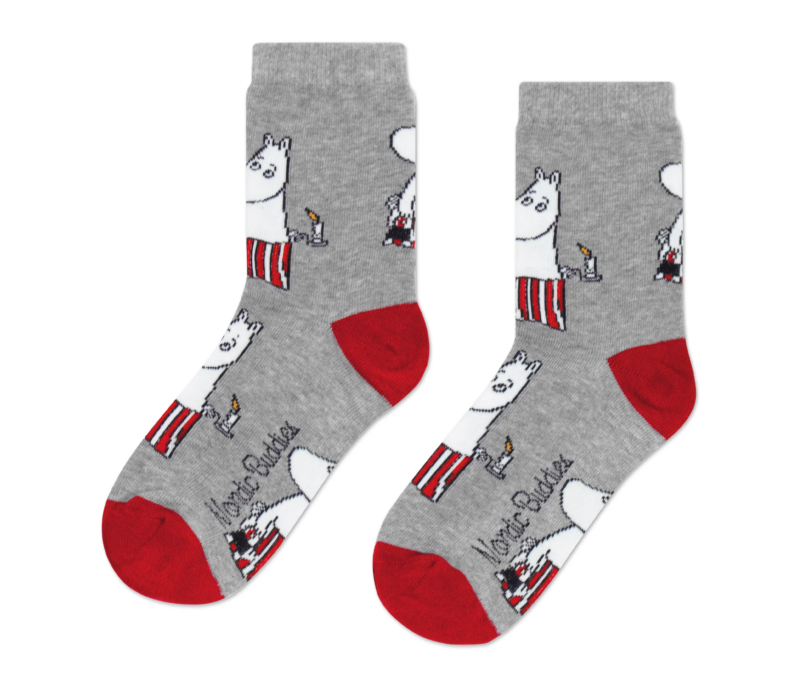 Moominmamma Socks Grey 6-11.5 - Nordicbuddies | Moomin Shop United States