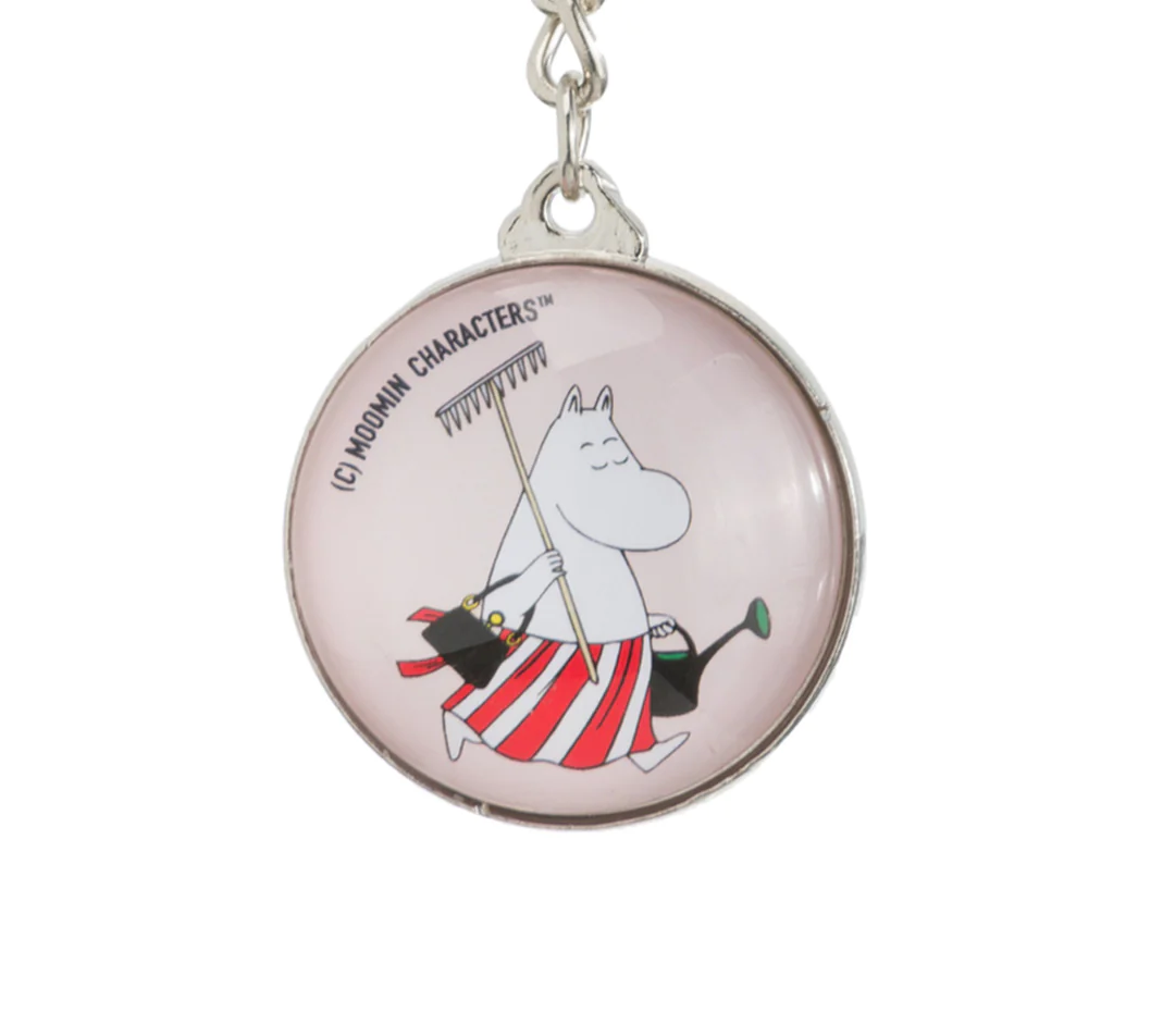 Moominmamma Cleaning Key Ring Pink - Nordicbuddies | Moomin Shop United States