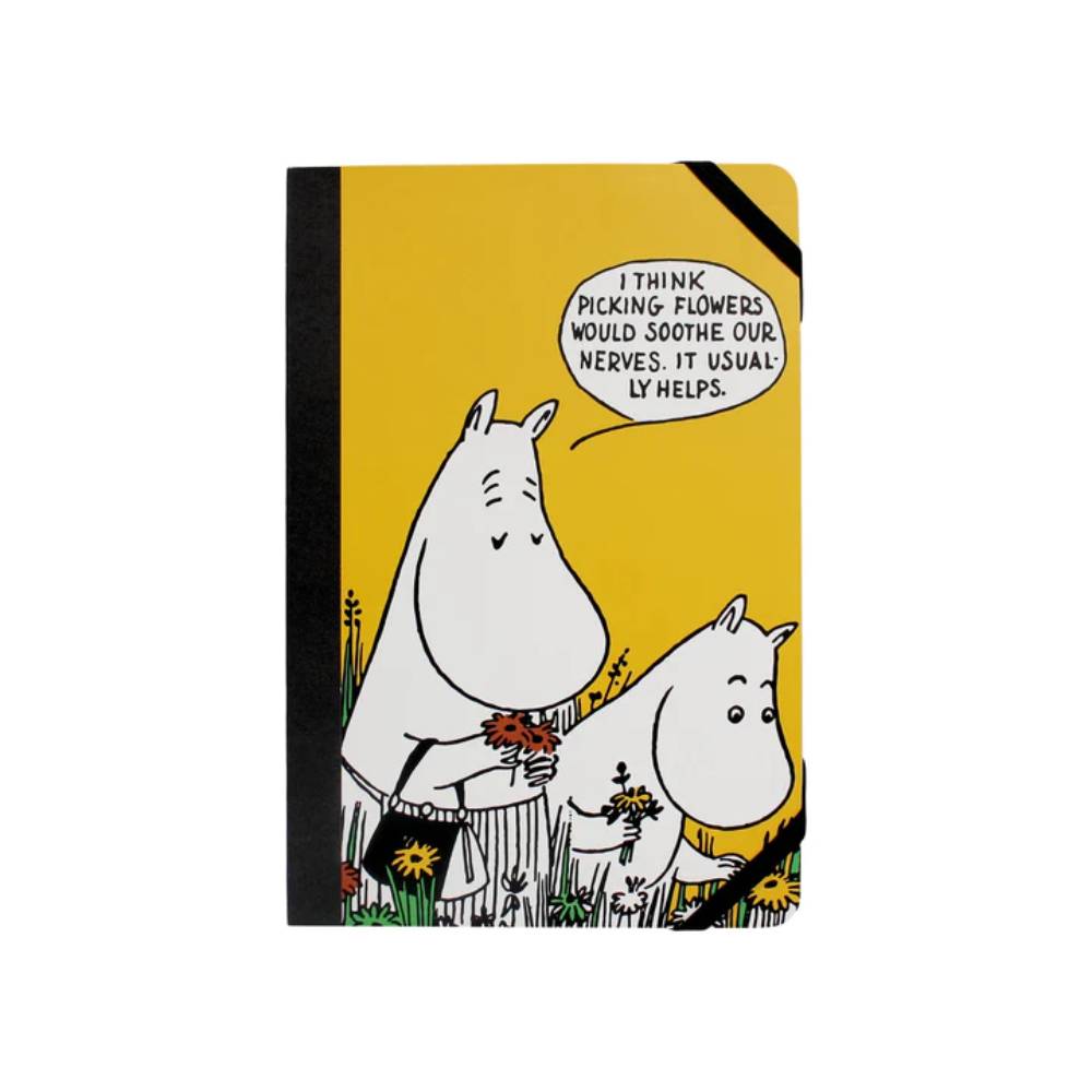 Moomin Flowers Soft Cover Notebook A5 - Half Moon Bay