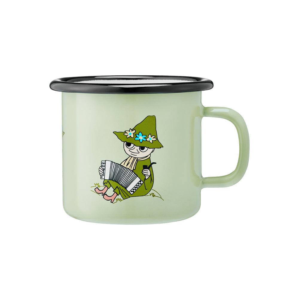 Moomin Enamel Mug Snufkin 8.5 oz - Muurla | Moomin Shop United States