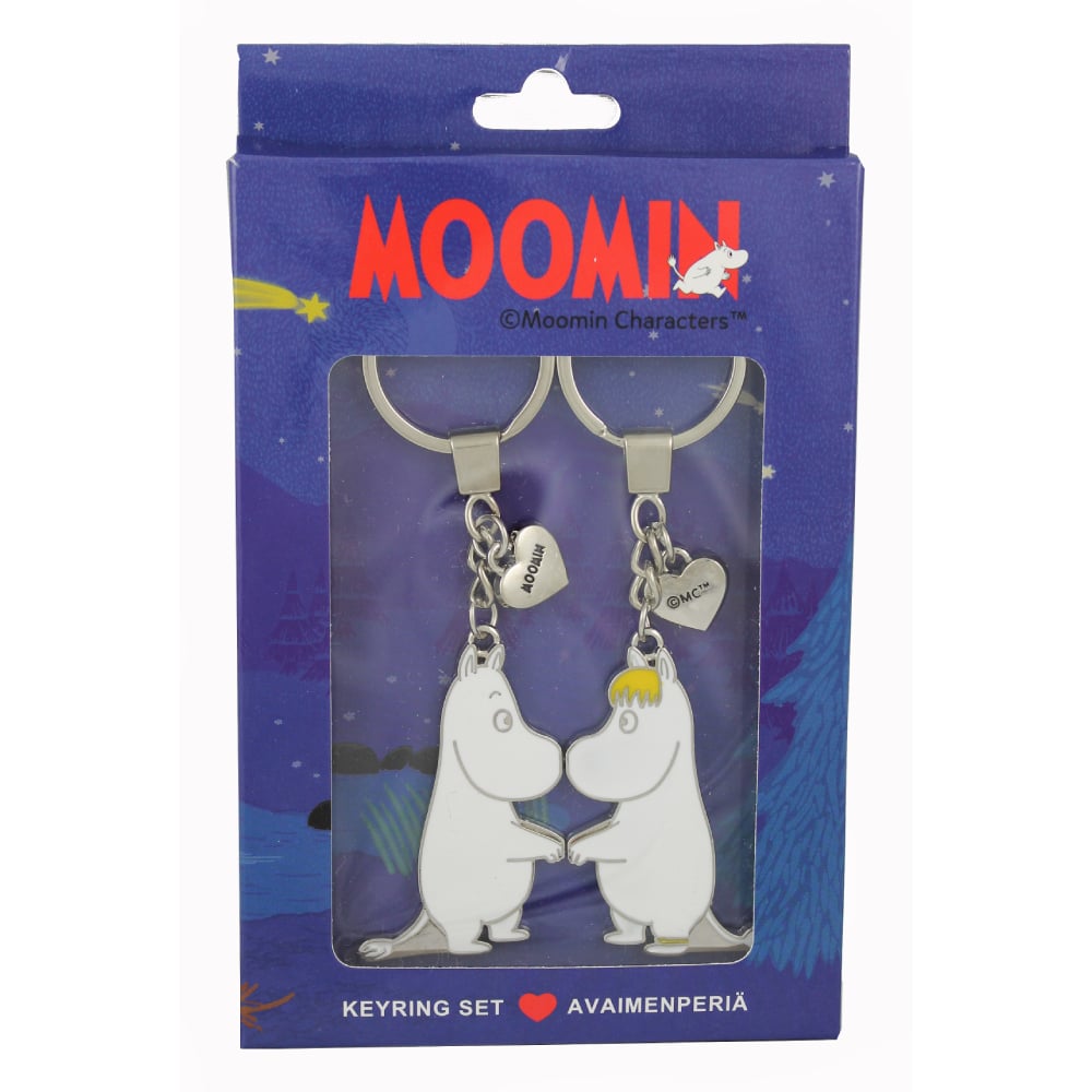 Moomintroll &amp; Snorkmaiden Keyring - TMF Trade | Moomin Shop United States