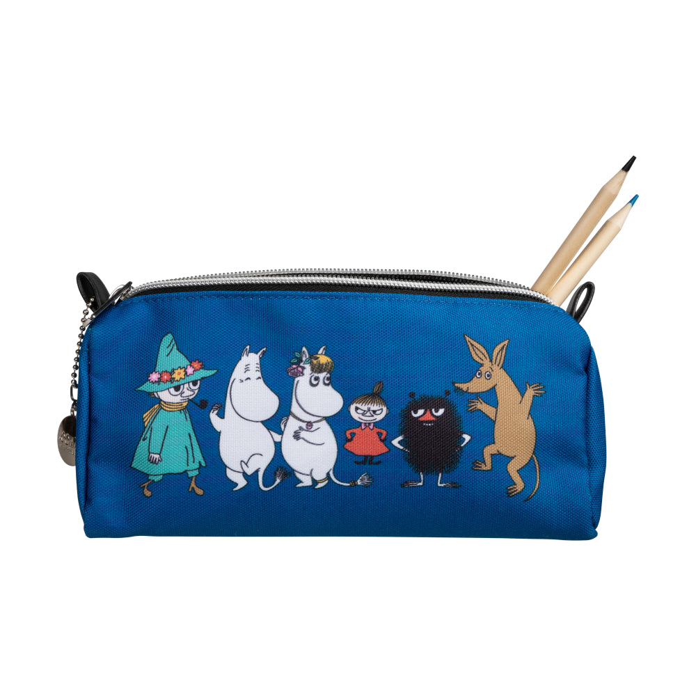 Moomin Friends Pencil Case Blue - Martinex